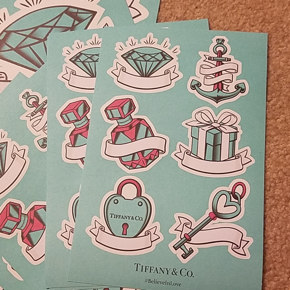 Tiffany and Company believe in love stickers